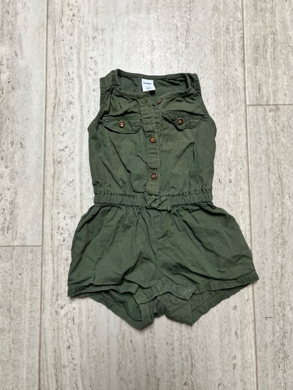Old Navy Romper Green 100% Cotton